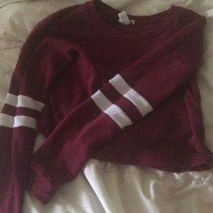 Maroon long sleeve sweater